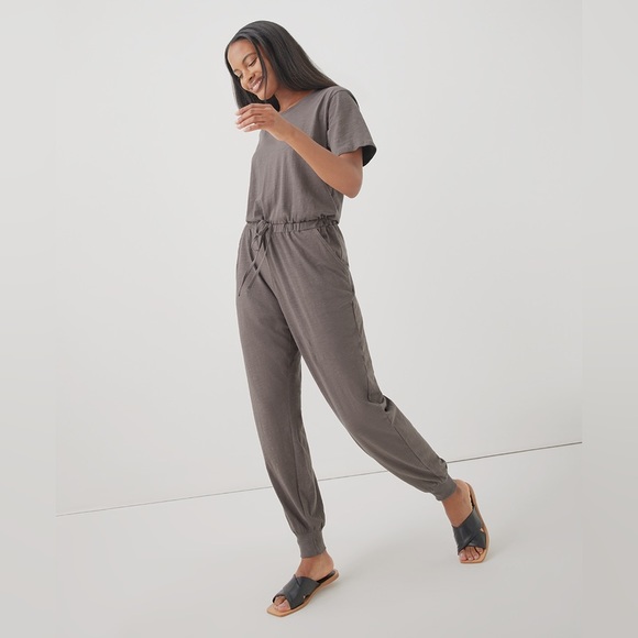🆕 NWT Organic Fair Trade Relaxed Slub House Jumpsuit - Picture 4 of 5